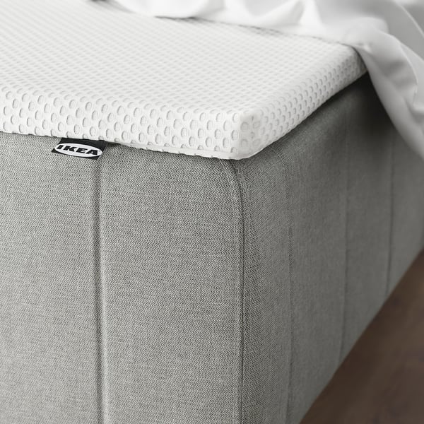 IKEA RÅHOLMAR madras, 5 komfortzoner, pocketfjedre, på trægulv.