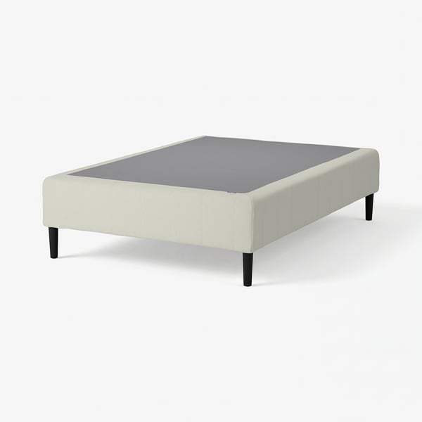 RENFJÄLLET Boxmadras med pocketfjedre, inkl. ben medium/Knisa lys beige, 120x200 cm