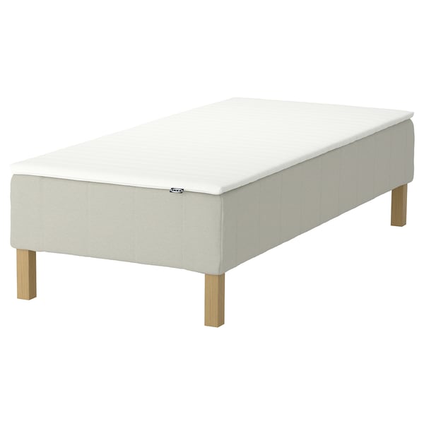 RENFJÄLLET hvid sengebund, træben, polstret, rektangulær, IKEA.
