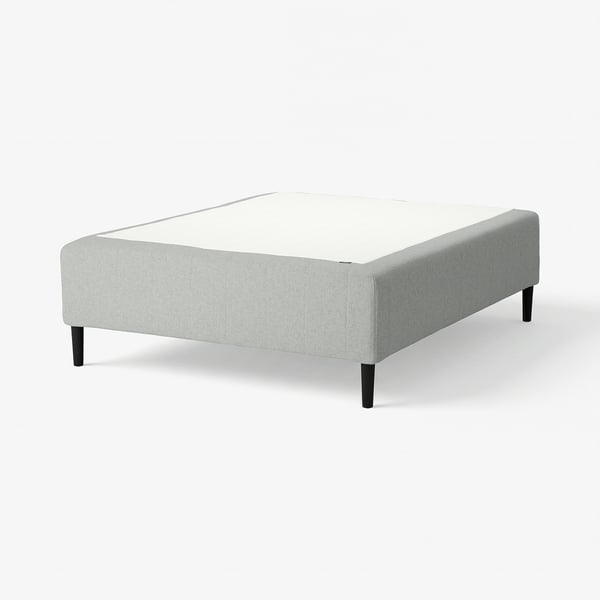 RISHÖJDEN Boxmadras med pocketfjedre, 7 zoner, inkl. ben medium/Tibbleby beige/grå, 180x200 cm