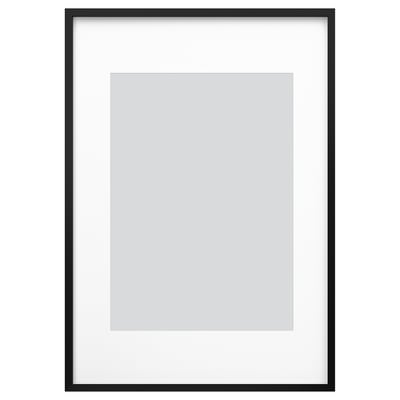 RÖDALM billedramme, sort, holder yndlingsfotos sikkert, moderne design.