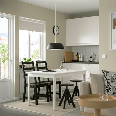 RUDSTORP Taburet, sort, 44-55 cm