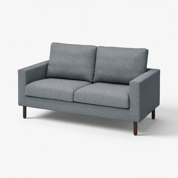 SALTSJÖBADEN sofa, grå, blød og støttende, rent design, træben.