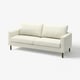 En SALTSJÖBADEN-sofa i beige, med et rent design med pocketfjedre for komfort, træben og aftageligt vaskbart betræk.
