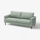SALTSJÖBADEN sofa, lys grå, blødt stof, rektangulær form, midtårhundrede-stil.