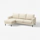 SALTSJÖBADEN sofa, beige, L-formet, moderne design, pocketfjederstøtte, aftageligt vaskbart betræk.