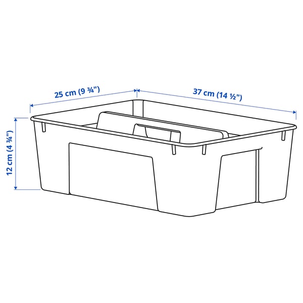 SAMLA Indsats til 11/22 l boks, transparent, 37x25x12 cm