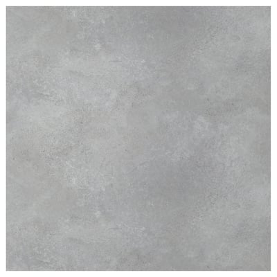 SIBBARP Vægplade efter mål, lysegrå betonmønstret/laminat, 1 m²x1.3 cm