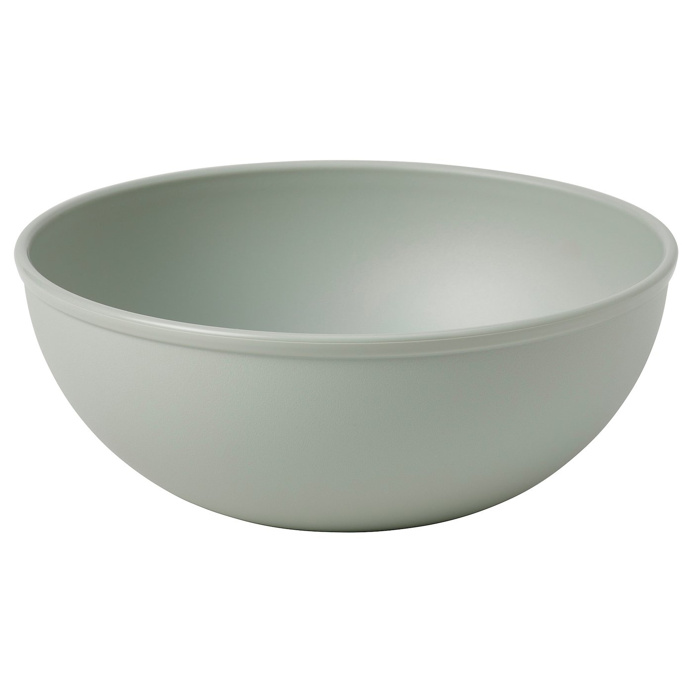 SIMKRABBA Skål, plast/grågrøn, 15 cm