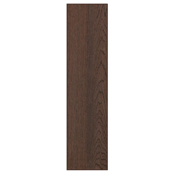 Mørkt træpanel, sandsynligvis fra en skabsdør. Rektangelform med en glat finish, en del af SINARP-kollektionen.