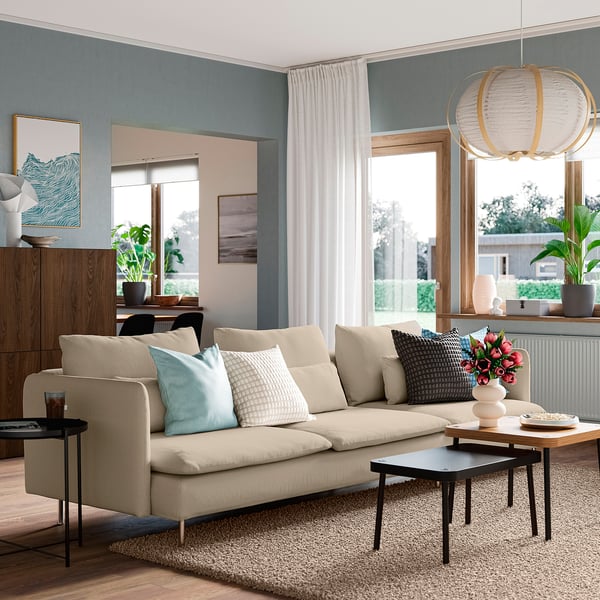 SÖDERHAMN 4-pers. sofa, Kelinge beige