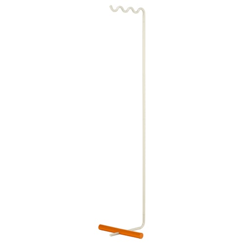 SOLVINDEN, orange og hvid; ABS og stål, L-formet, enkelt krog.