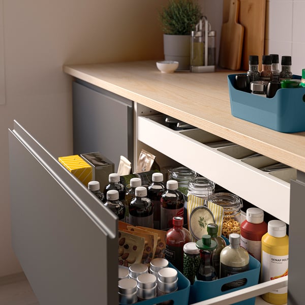 UPPDATERA Boks, gråblå, 24x17 cm