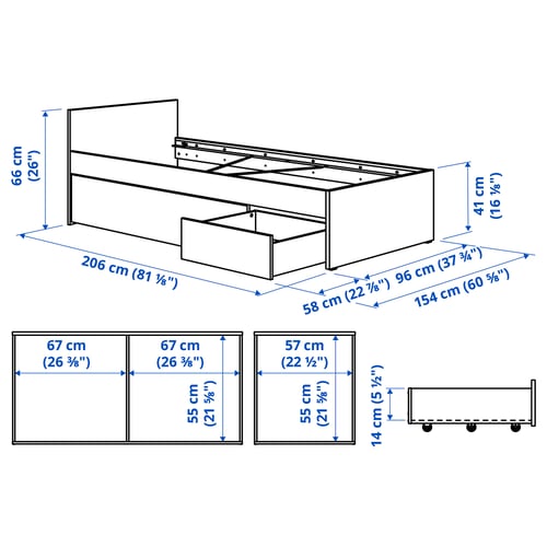 Illustration med mål for produktet: VIHALS.