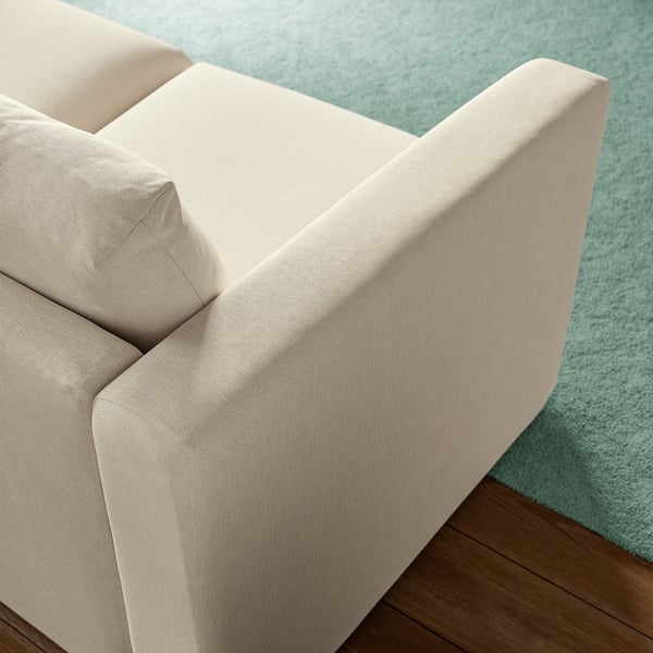 VIMLE 3-pers. sofa, Knäbäck lys beige
