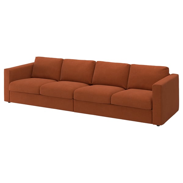 VIMLE 4-pers. sofa, Mosshed rødbrun