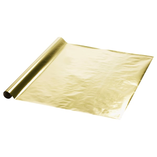 VINTERFINT Gavepapir, guldfarvet, 3x0.7 m/2.10 m²