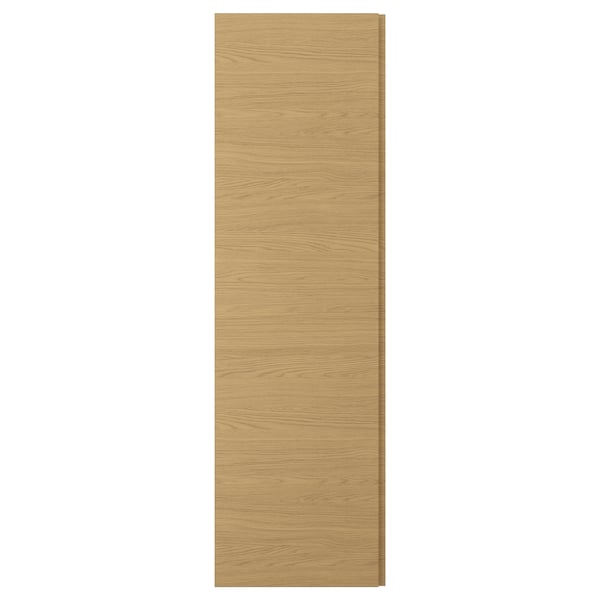 VOXTORP Låge, egetræsmønstret lodret greb, 60x200 cm