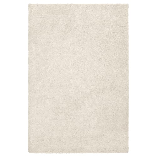 ÄRENDE Rug, high pile, off-white, 200x300 cm