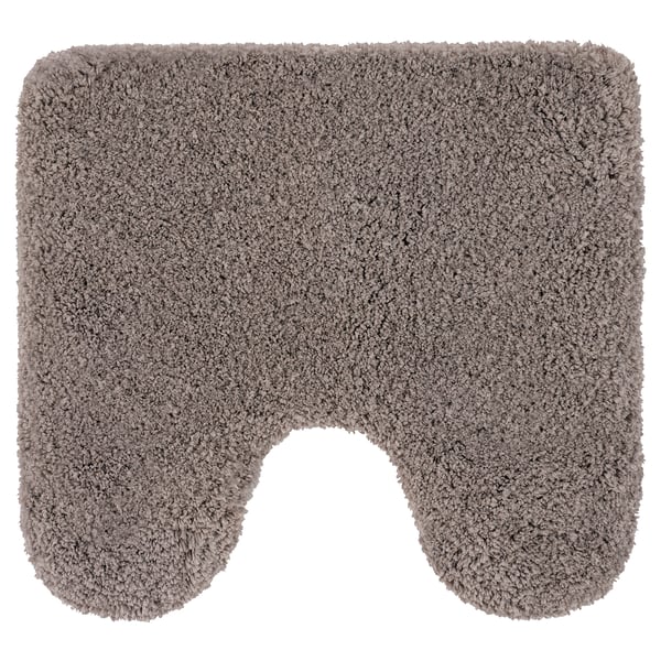 Beige ALMTJÄRN mat, soft recycled polyester, u-shape, latex back.