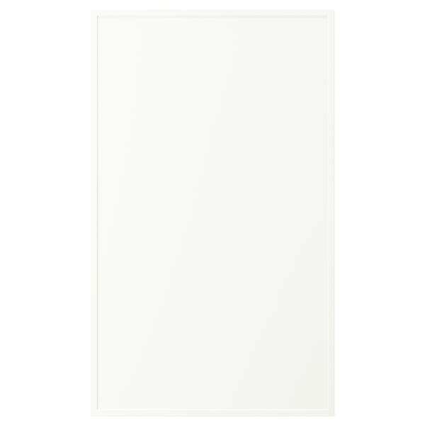 White rectangular particleboard furniture. Minimalist design, smooth edges.