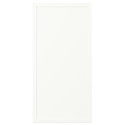 ASPUDDEN: white, rectangular flat surface. Made of particleboard and fibreboard with plastic edging.