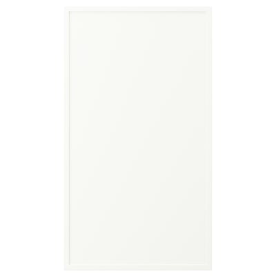 ASPUDDEN white cabinet, rectangular, flat front, simple design, made of particleboard, fibreboard, and plastic.