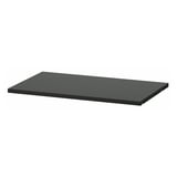 BOAXEL black shelf, modern minimalist design with matte finish.