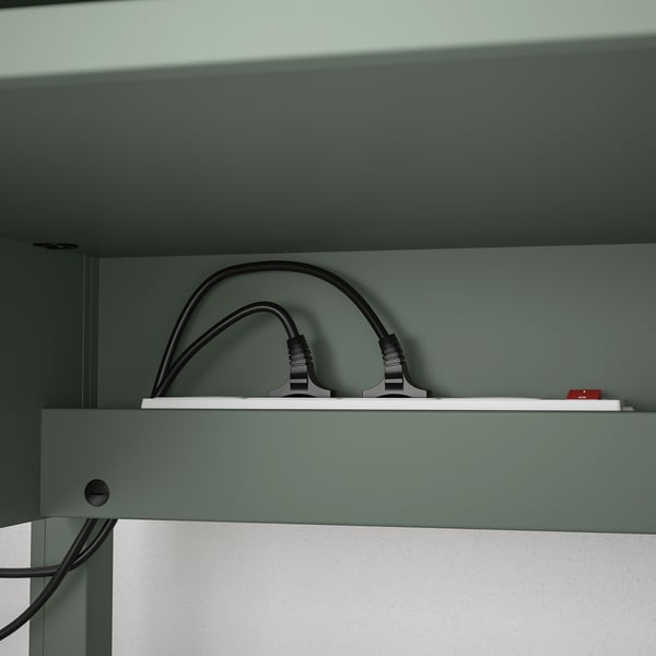 BRYTNING Desk, green, 85x53x75 cm
