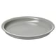 DAGGASTER grey stoneware plate, semi-matte, speckled design, round shape.
