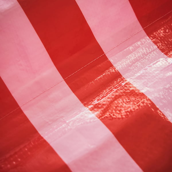 DOFTRIPS Potting mat, striped pink/bright red