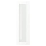 A white ENKÖPING cabinet door with a frosted glass panel. A modern, rectangular design.