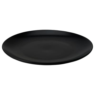 FÄRGKLAR Plate, matt dark grey, 26 cm