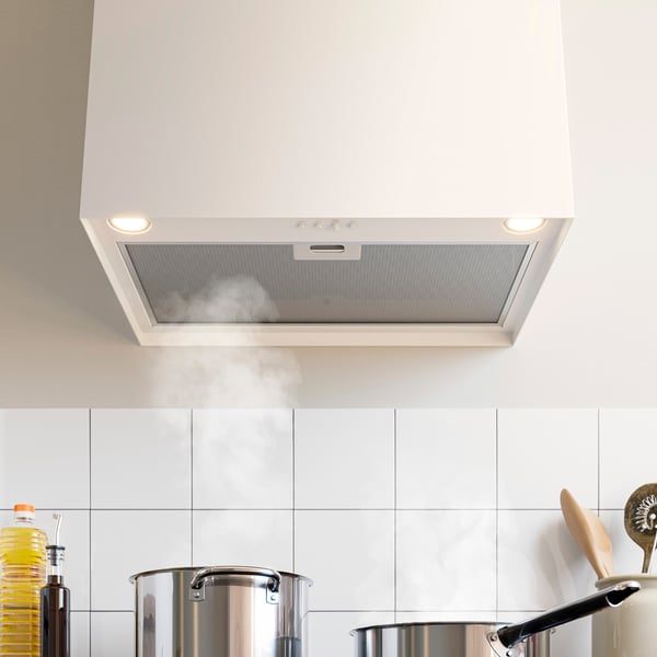 FIVELSBO Wall mounted extractor hood, IKEA 300 white, 56 cm