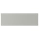 Light grey flat kitchen cabinet front, rectangular, smooth.