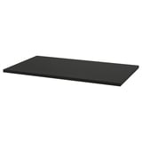 An idaasen black rectangular table top with smooth surface and simple design.