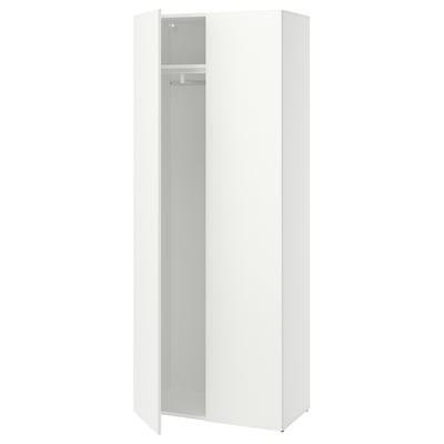 LASTARE Wardrobe combination, white, 80x42x201 cm