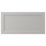 LERHYTTAN light grey kitchen cabinet with bevelled edge frame and inset panel.
