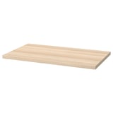 LINNMON oak table top, rectangular, pre-drilled.
