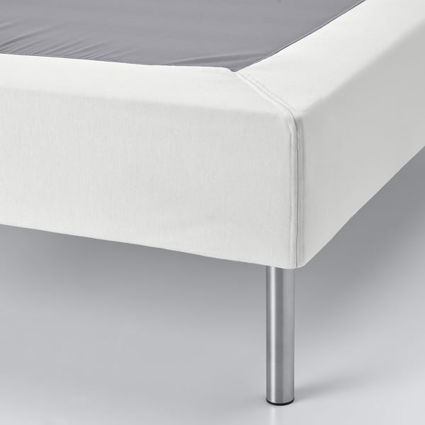 LYNGÖR Slatted mattress base, incl leg/white, 180x200 cm