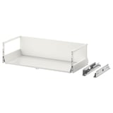 MAXIMERA white storage drawer with runners, modern and sleek design, ideal for organised and accessible storage.
