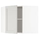 White METOD kitchen cabinet with bevelled edges, birch & fiberboard, rectangular, minimalist design.