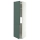 METOD High cab f fridge/freezer w 2 doors, white/Aspudden dark grey-green, 60x60x220 cm