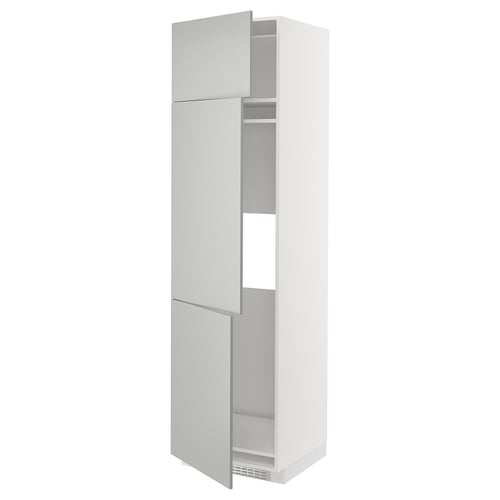 METOD tall white kitchen cabinet, clean design.