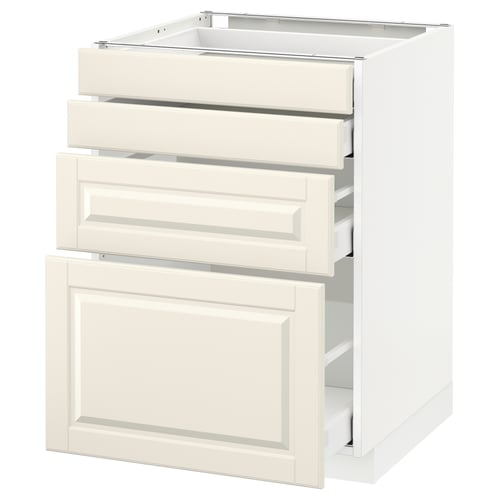 METOD kitchen cabinet, 3 drawers, door, traditional