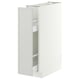 METOD / MAXIMERA Base cabinet/pull-out int fittings, white/Aspudden light grey, 20x60 cm