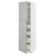 METOD kitchen cabinet, light gray, wood, rectangular, traditional design with beveled edges.