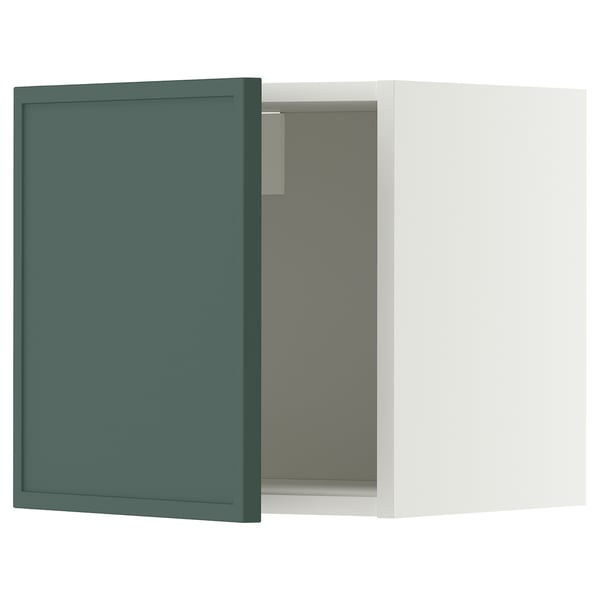 METOD Wall cabinet, white/Aspudden dark grey-green, 40x40 cm