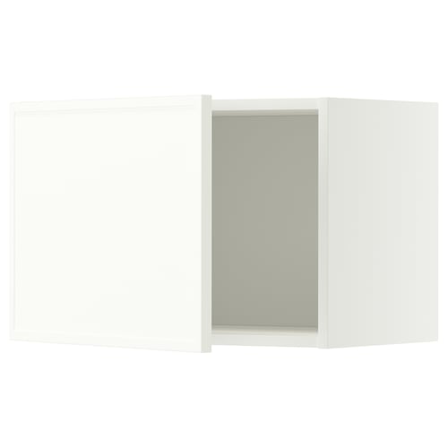 METOD Wall cabinet, white/Aspudden matt white, 60x40 cm