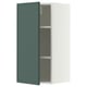 METOD Wall cabinet with shelves, white/Aspudden dark grey-green, 40x80 cm